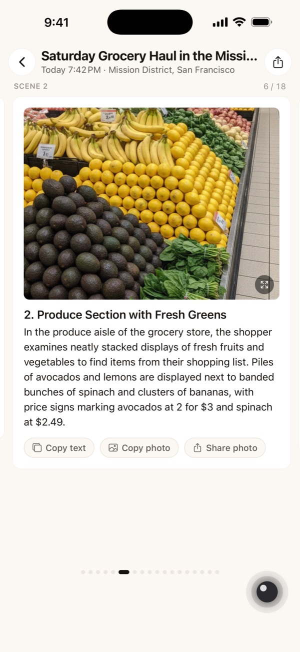 Scenes found in a grocery run, with the prices read off the shelf